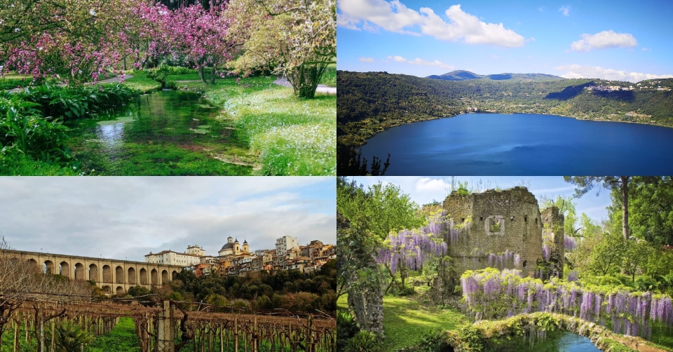 Itinerario nella Bellezza. Giardini di Ninfa, Lago di Nemi e Ariccia ai Castelli Romani