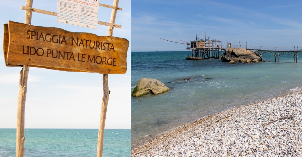 Sai dove si trova in Abruzzo l'unica Spiaggia Naturista a due passi da un Trabocco_
