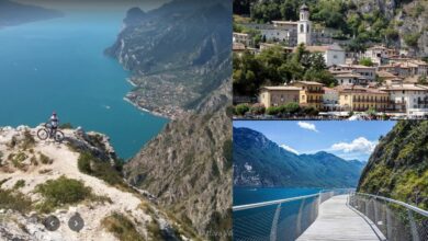 Itinerario sul Lago di Garda. Pista Ciclabile, Limone e Belvedere Punta Larici