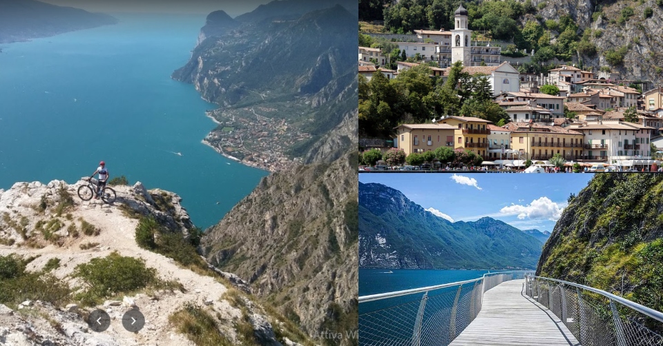 Itinerario sul Lago di Garda. Pista Ciclabile, Limone e Belvedere Punta Larici