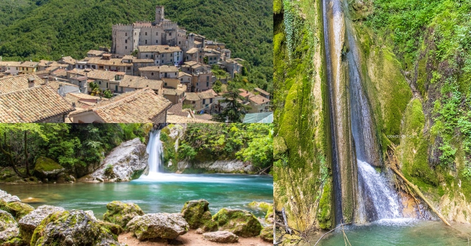 Itinerario in Lazio, tra _Borghi e Acqua_. Cascata delle Vallocchie, Cineto Romano, Lago San Benedet