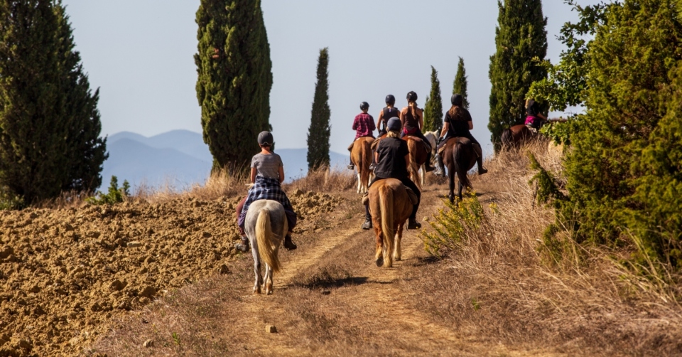 Toscana. A cavallo tra i paesaggi di Volterra e San Gimignano, tra natura, storia e cultura
