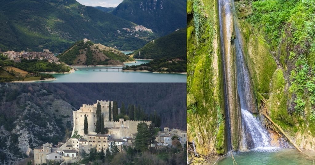 Itinerario in Lazio. La Magia di una possente Rocca, la Bellezza di un Lago e il fragore di una Cascata