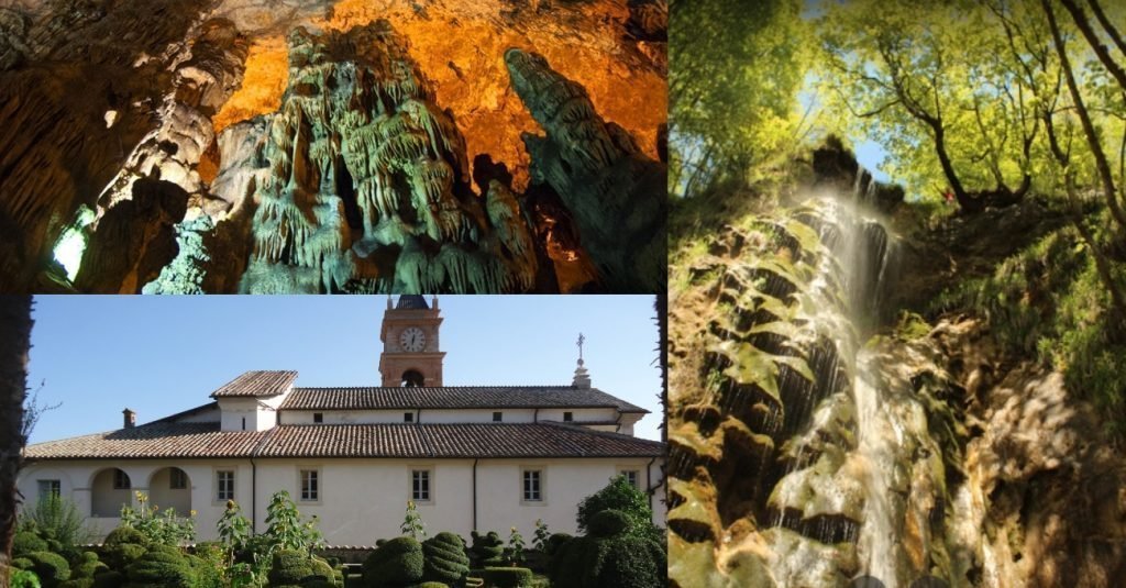 Itinerario in Lazio. Le Grotte "surreali", una Cascata sognante e una Certosa del 1200