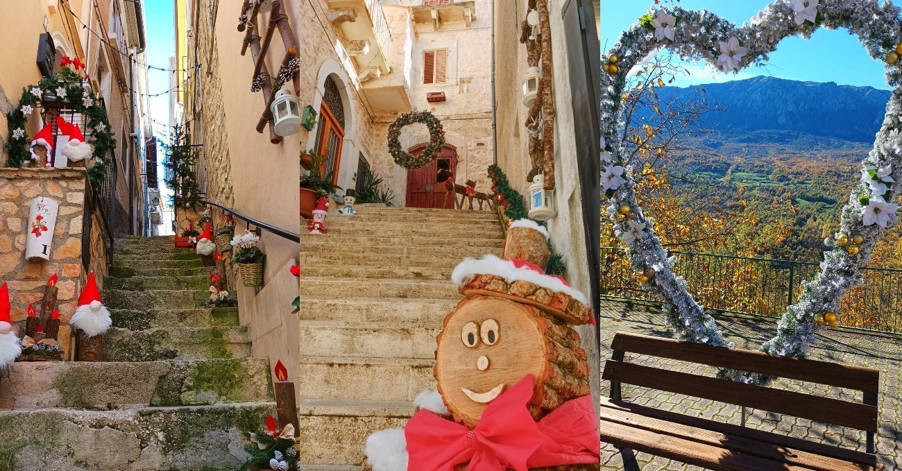 L'Aria del Natale vola felice tra le vie del Borgo di Caramanico Terme. Guarda tutte le foto