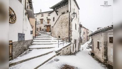 Rocca Pia (AQ). Il Silenzio della Neve respira tra i vicoli del Borgo antico