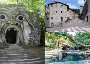 Itinerario nel Lazio. Una Cascata "Fantasy", un Borgo gioiello e un Bosco Sacro
