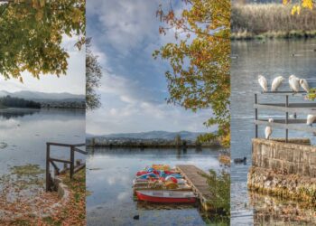 foliage sul lago di posta fibreno