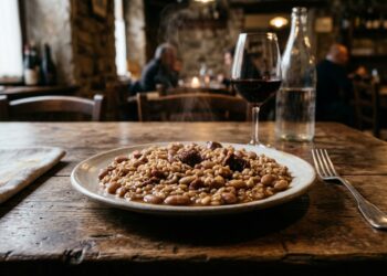 Panissa vercellese la ricetta tradizionale con fagioli salam d la duja e vino rosso
