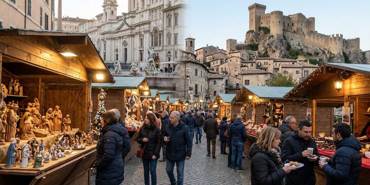 mercatini di Natale in Lazio Abruzzo Umbria